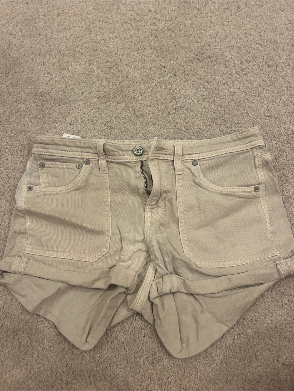 American Eagle Outfitters Beige Jean Shorts